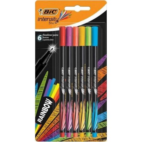 Cienkopisy Bic Intensity Fine 0.4mm, 6 kolorów